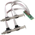M.2 PCIe to Quad-Port RS232 Serial Port Expansion Card
